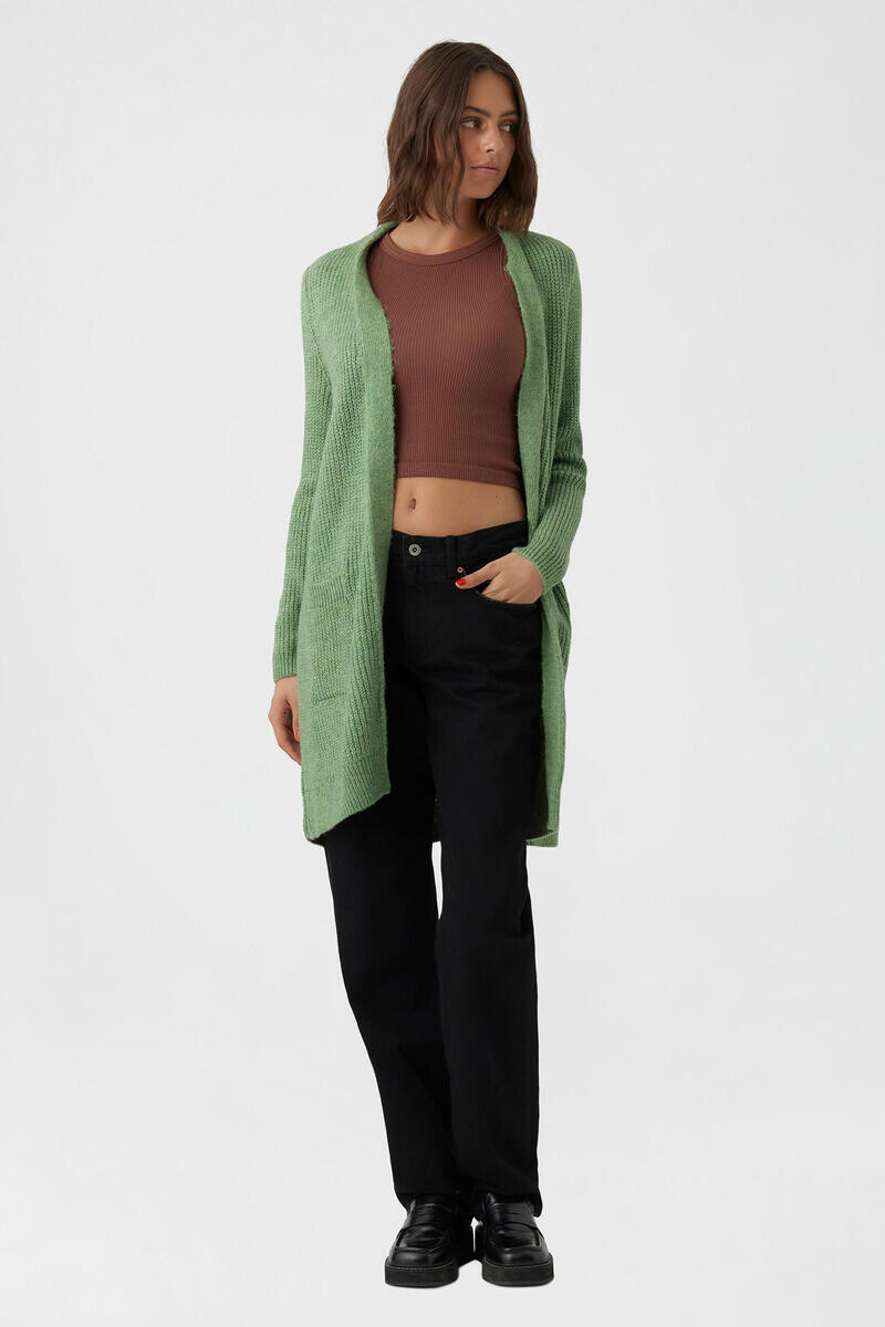

Длинный вязаный кардиган Vero Moda, зеленый
