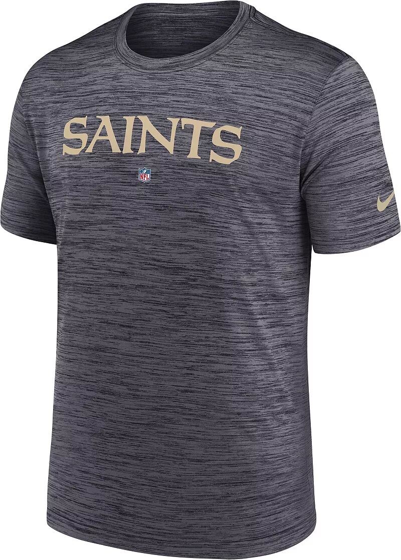 

Мужская черная футболка Nike New Orleans Saints Sideline Velocity