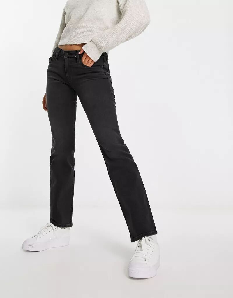 

Черные джинсы с очень низкой посадкой Levi's