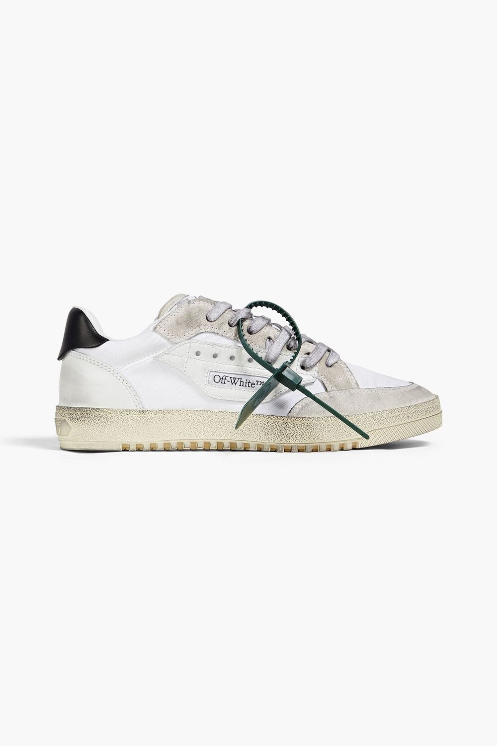 

Кроссовки 5.0 из потертой замши, кожи и парусины Off-White, серый