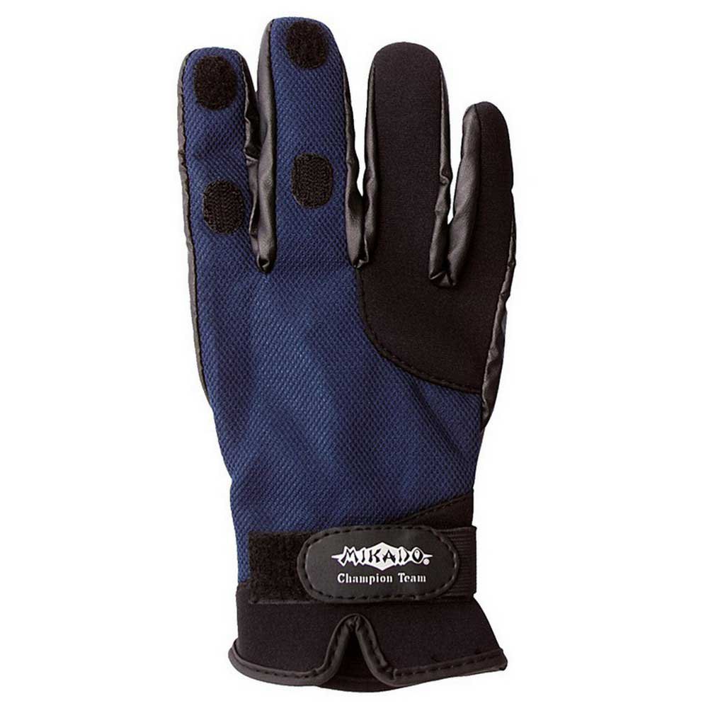 Длинные перчатки Mikado UMR-04, синий перчатки рыболовные mikado umr 09 размер xl