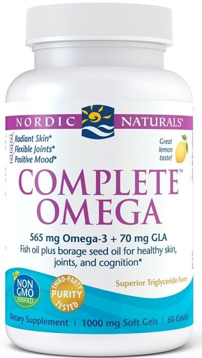 

Жирные кислоты омега 3-6-9 Nordic Naturals Complete Omega 565 Mg Lemon, 60 шт