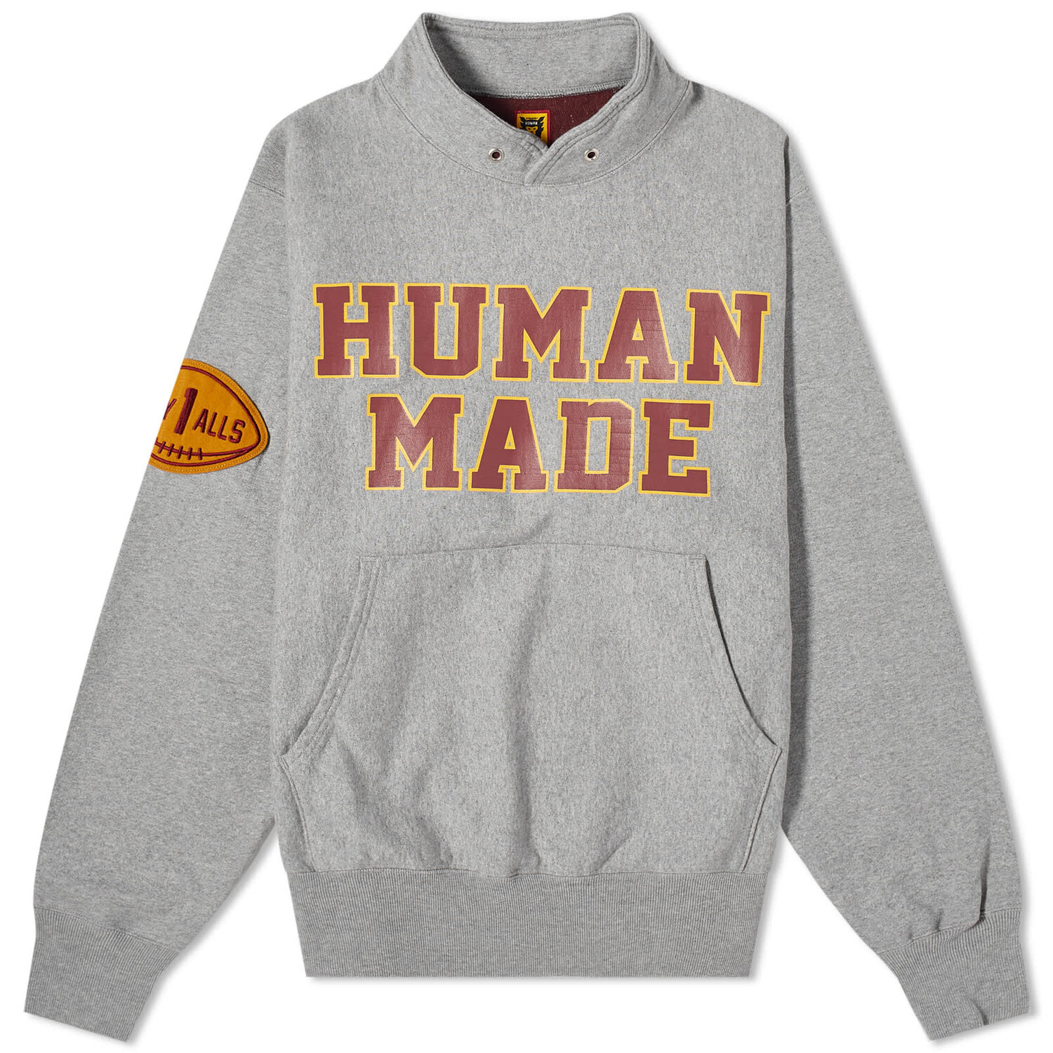 

Свитер Human Made Stand Collar, серый
