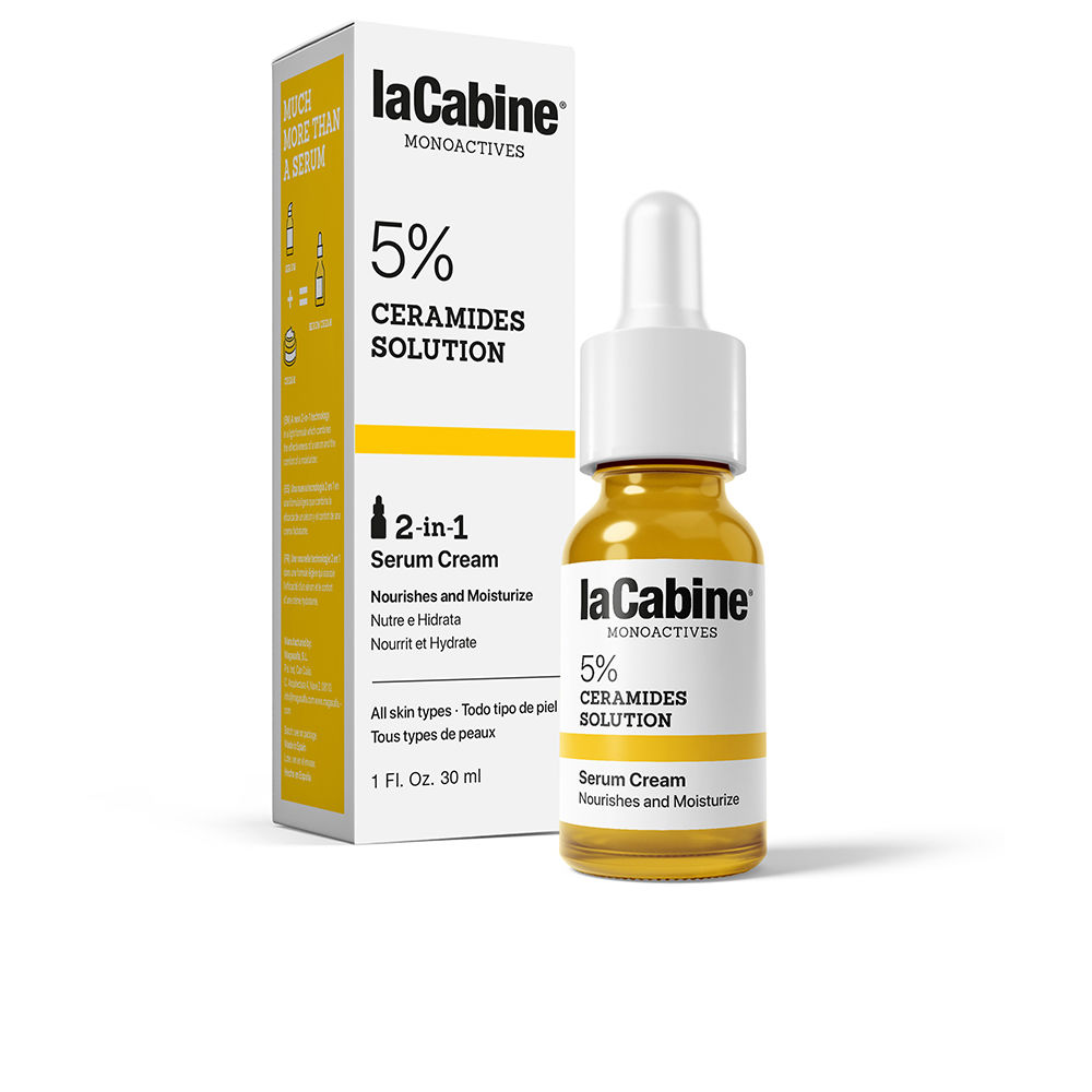 цена Увлажняющий крем для ухода за лицом Monoactives 5% ceramides solution serum cream La cabine, 30 мл
