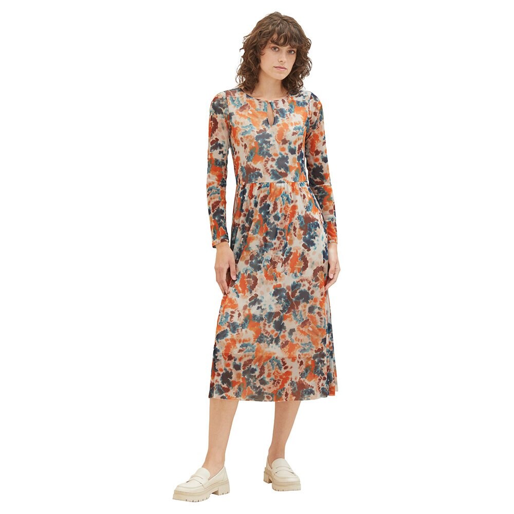 

Платье Tom Tailor 1037927 Printed Mesh, разноцветный