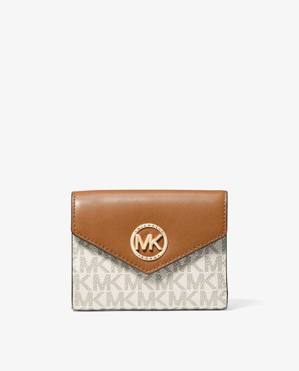 

Женский кошелек-конверт с логотипом Michael Michael Kors, цвет Natural