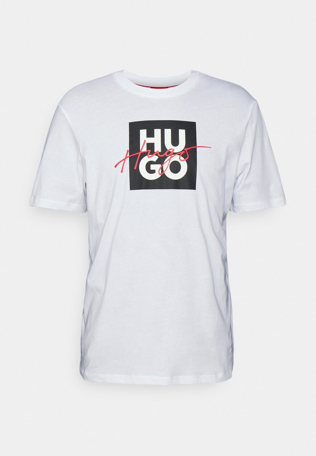 

Футболка с принтом HUGO, белая, Белый