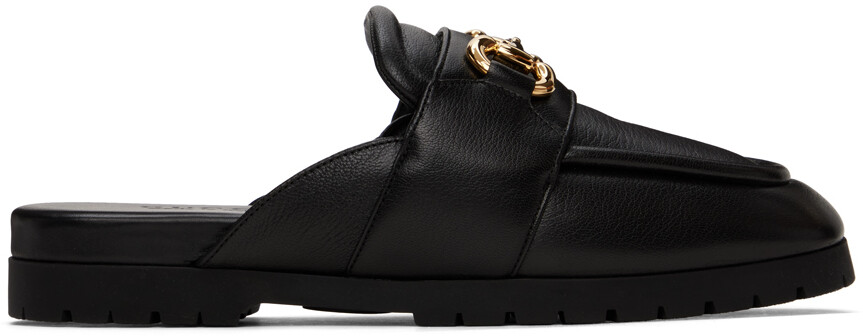 

Черные мюли Horsebit Gucci