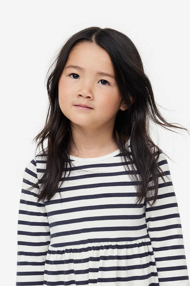 

Хлопковое платье с рисунком H&M, синий