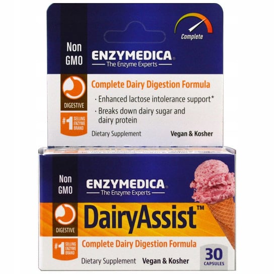 Enzymedica, Dairyassist 30 капс enzymedica кандидаза 42 капсулы