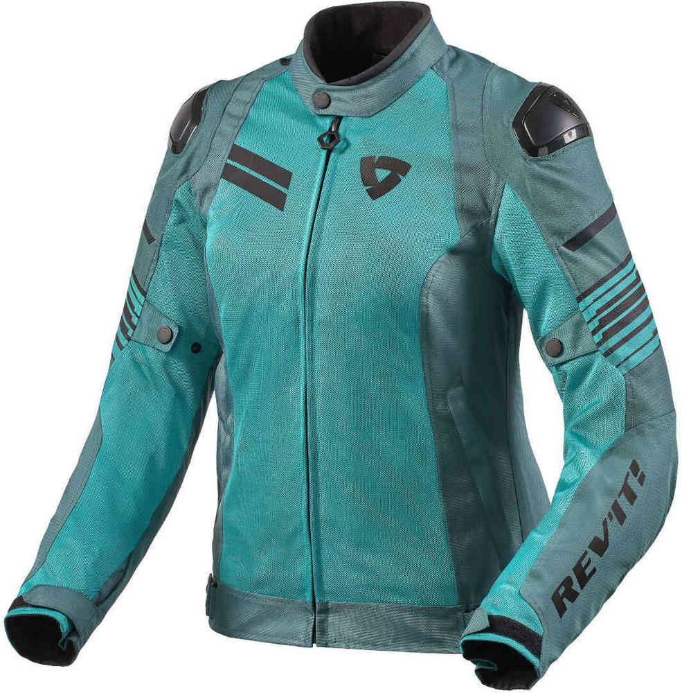 Женская мотоциклетная текстильная куртка Apex Air H2O Revit, зеленый