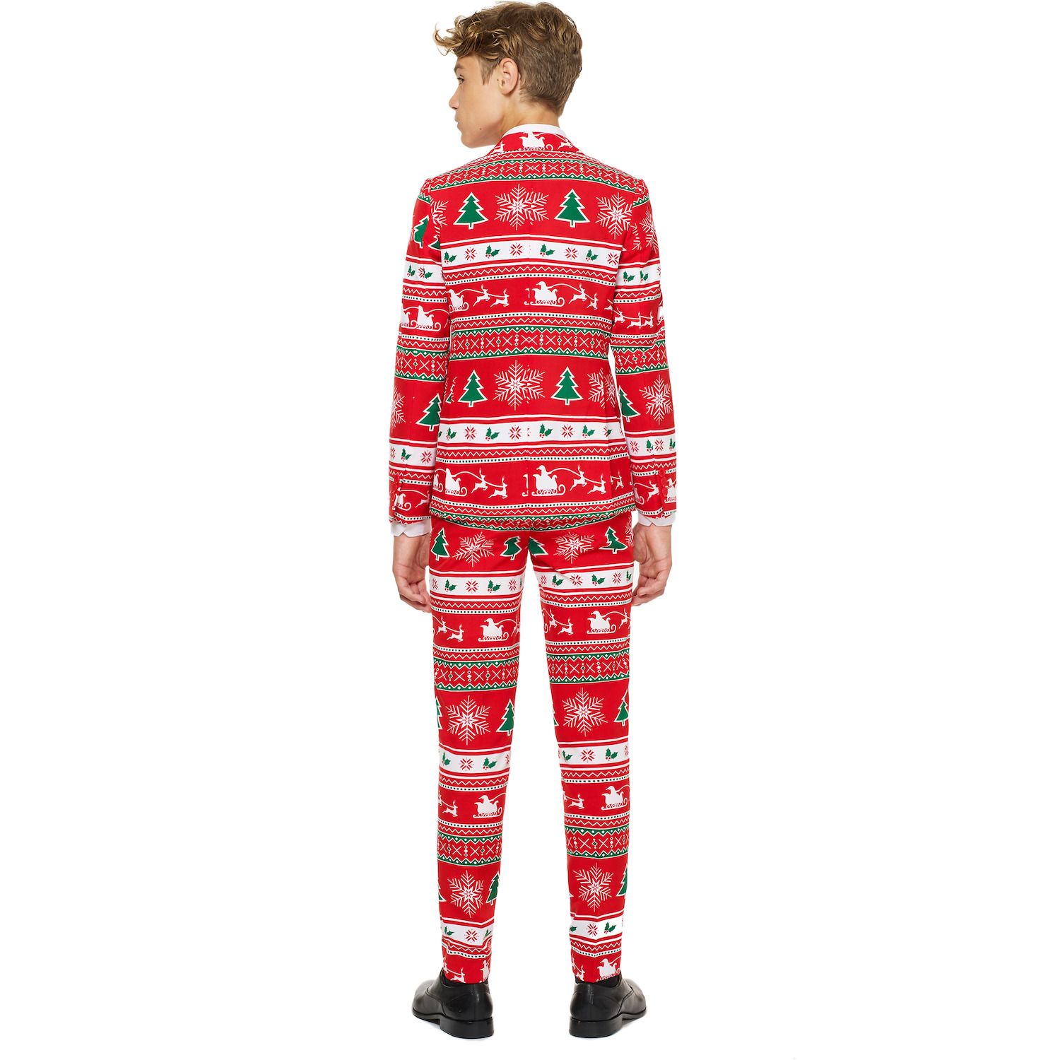 однотонный костюм opposuits red devil для мальчиков 10–16 лет opposuits Зимний рождественский костюм OppoSuits для мальчиков 10–16 лет OppoSuits