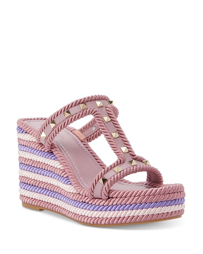 

Женские шлепанцы Rockstud Espadrille на платформе Valentino Garavani