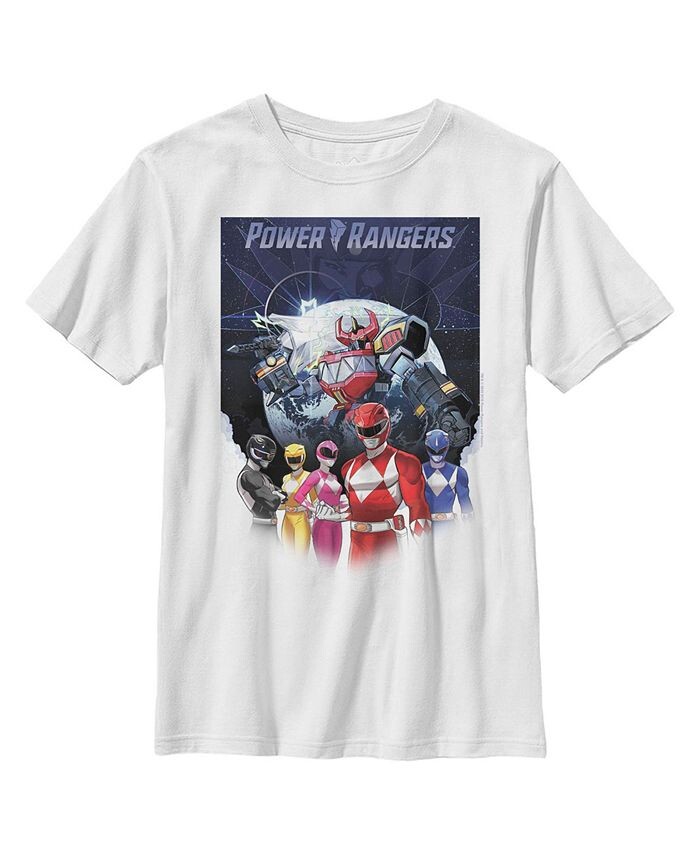 

Детская футболка Power Rangers Galactic Heroes для мальчика Hasbro, белый