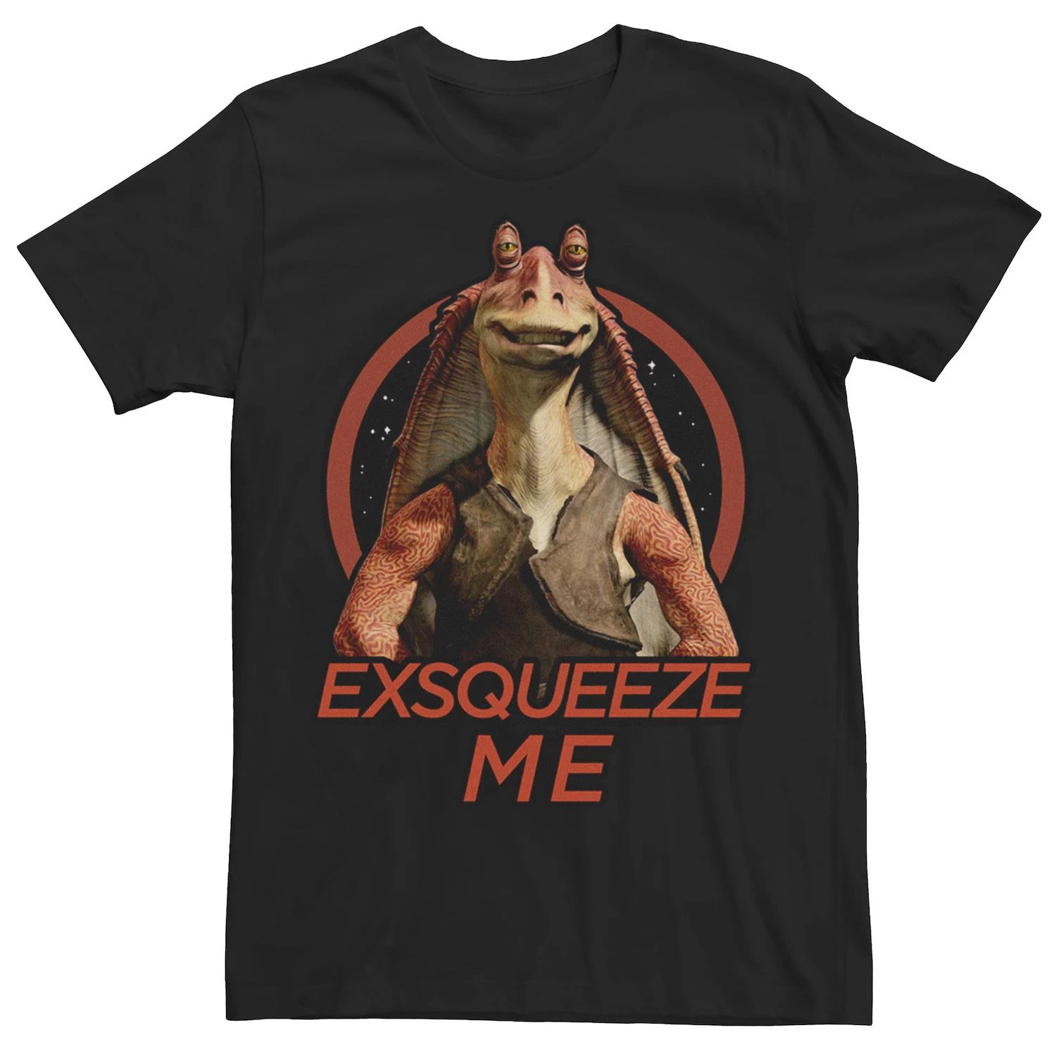 Мужская футболка Jar Jar Binks Exsqueeze Me Star Wars