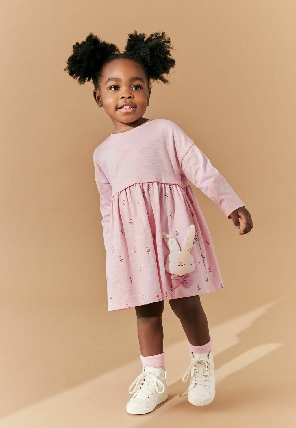 

Платье из джерси Long Sleeve Standard Next, цвет pink bunny