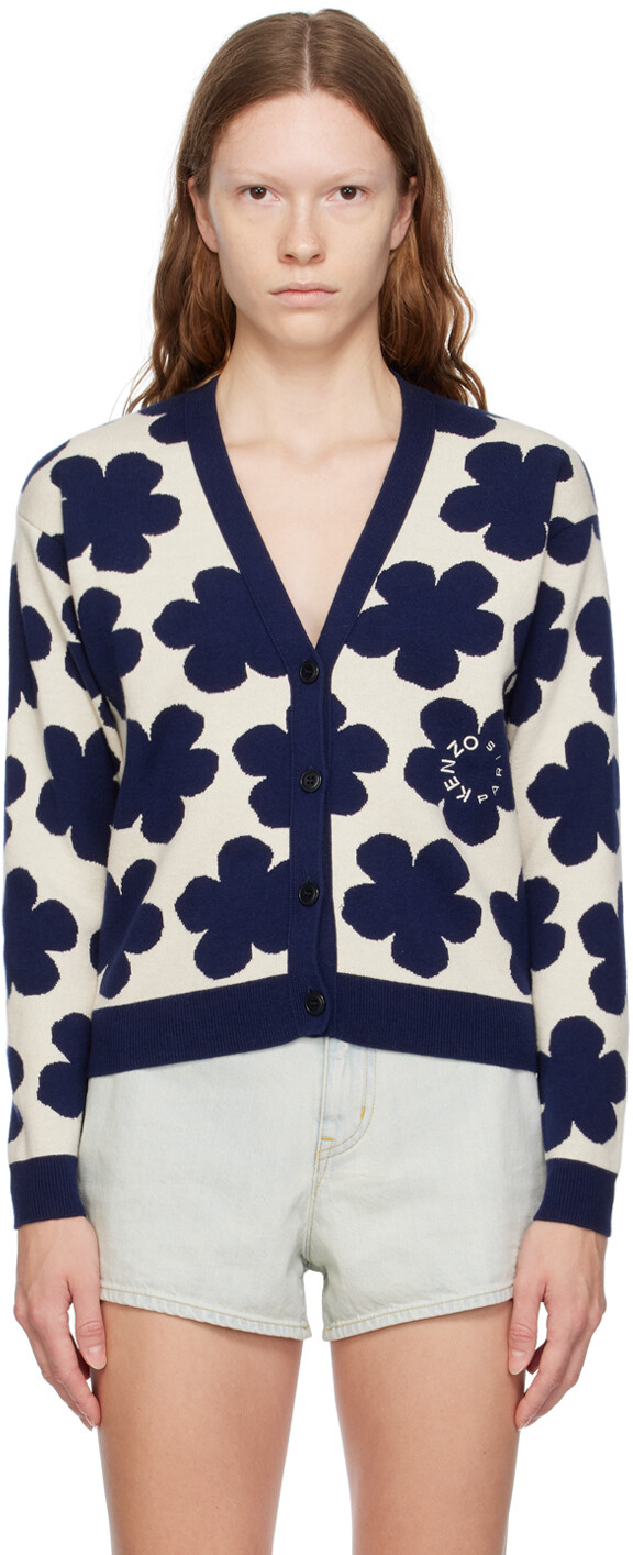

Off-White Paris Кардиган с цветочным узором боке Kenzo