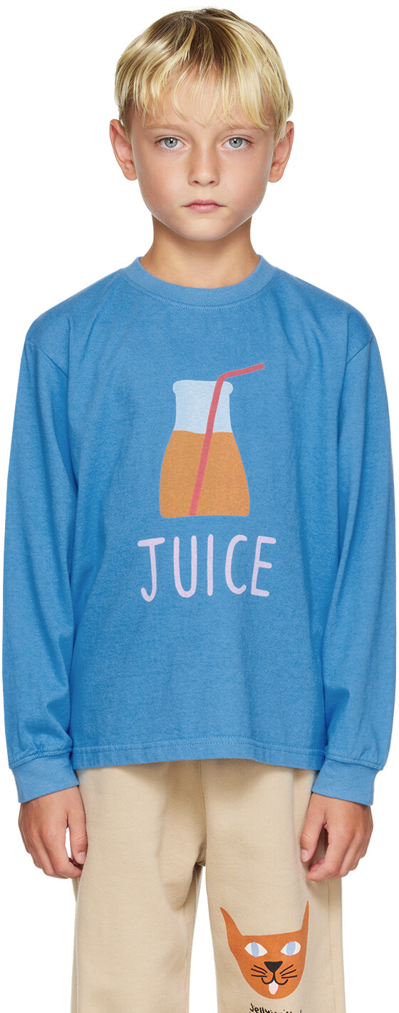 

Детская синяя футболка с длинным рукавом Juice Jellymallow, Синий