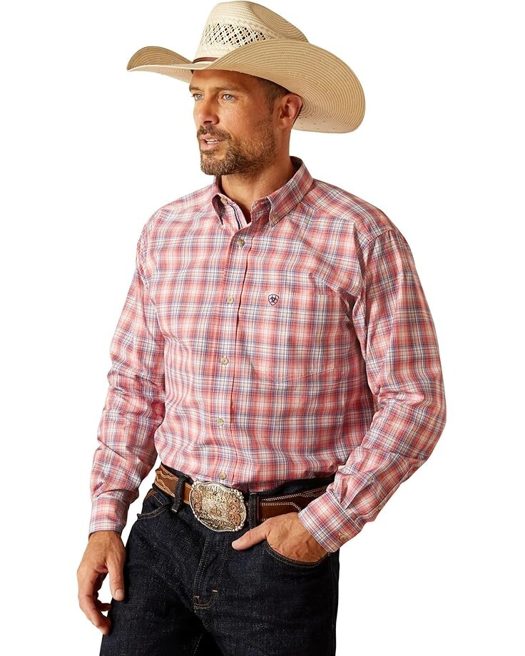 

Футболка Ariat Pro Series Darvey Classic Fit Shirt, цвет Hibiscus