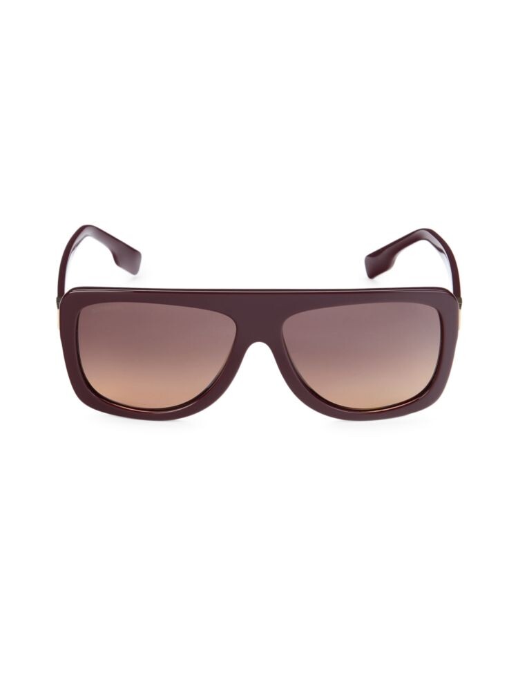 

Прямоугольные солнцезащитные очки 49MM Burberry, бордо
