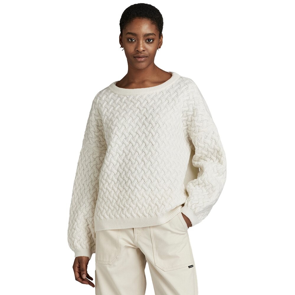 

Свитер G-Star Chunky Loose Boat, бежевый
