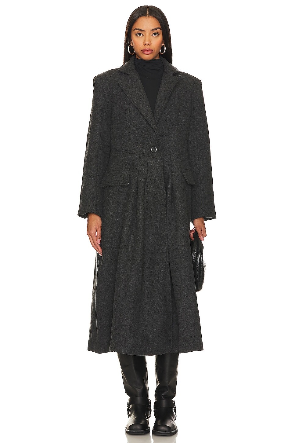 

Пальто Free People Victoria, цвет Heather Charcoal