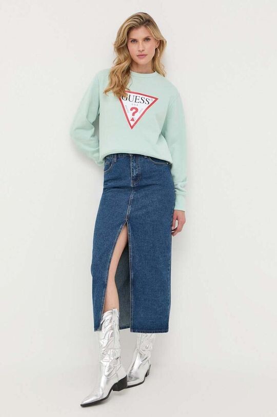 

Угадайте, толстовка Guess, зеленый