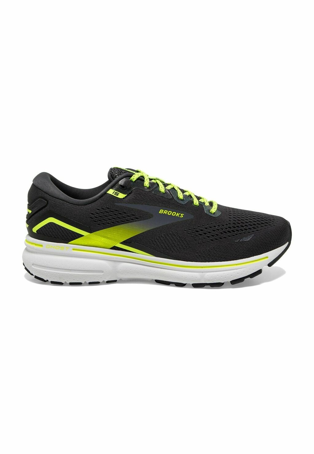 

нейтральные кроссовки Ghost 15 Brooks, цвет ebony white nightlife
