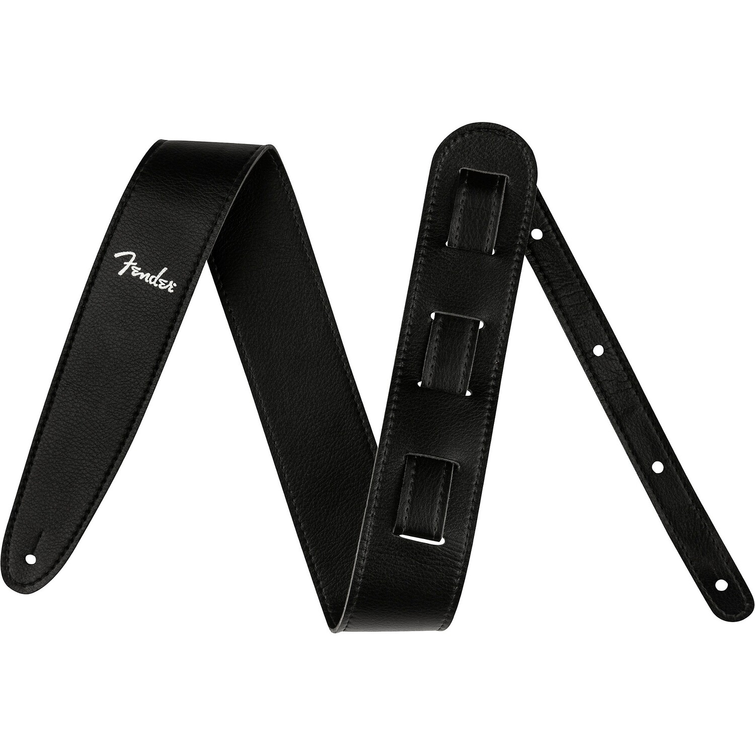 

Черный кожаный ремешок Fender Vegan, 2,5 дюйма.