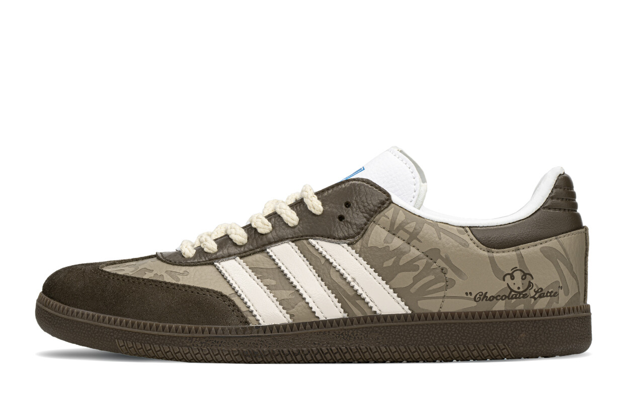 

Кроссовки adidas originals Samba Series Skateboarding Shoes Unisex Low-top White/brown/beige, коричневый