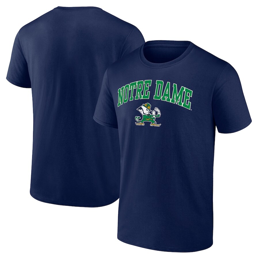

Футболка с коротким рукавом Fanatics Branded Notre Dame Fighting Irish, нави