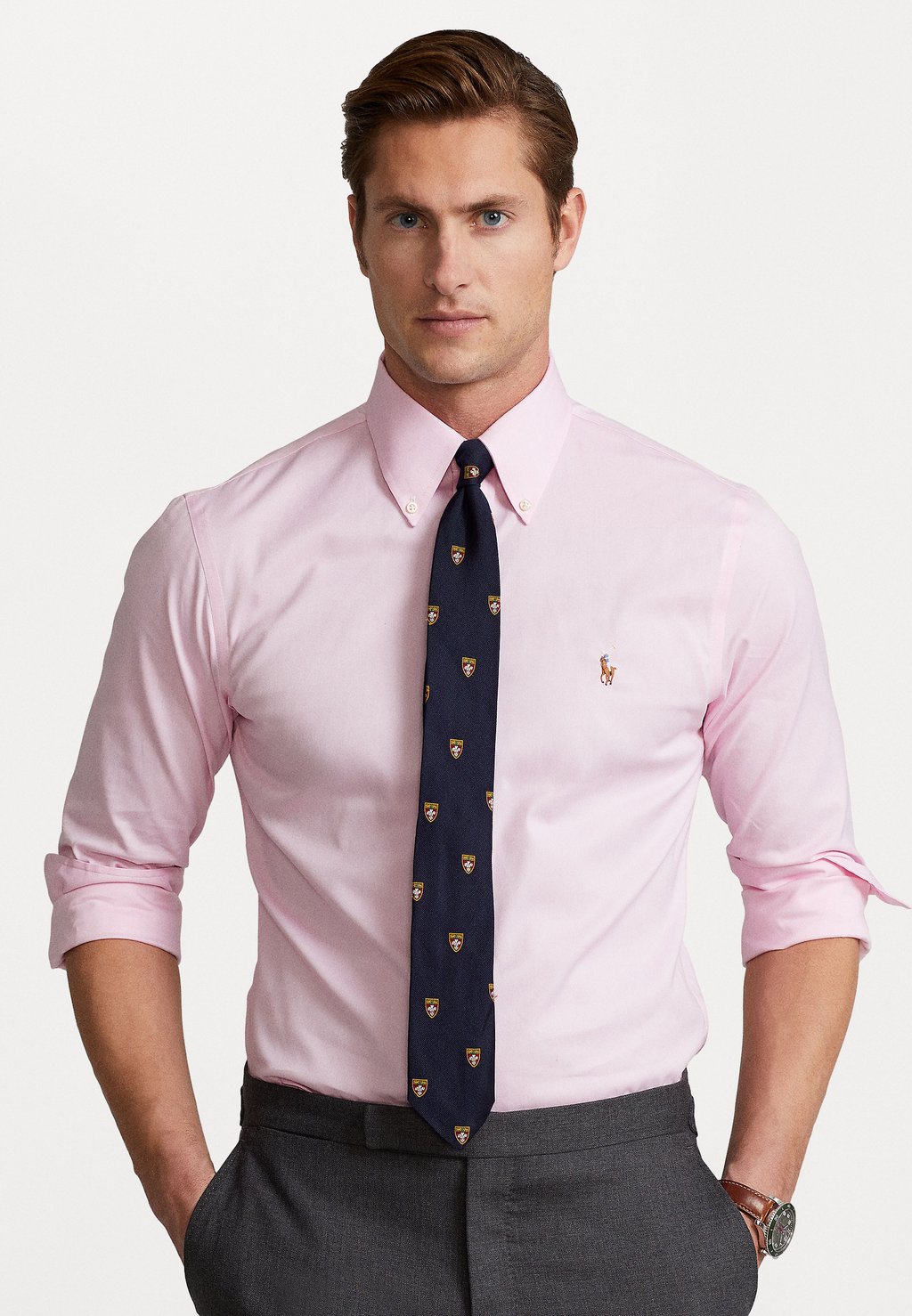 

Рубашка LONG SLEEVE Polo Ralph Lauren, цвет pink