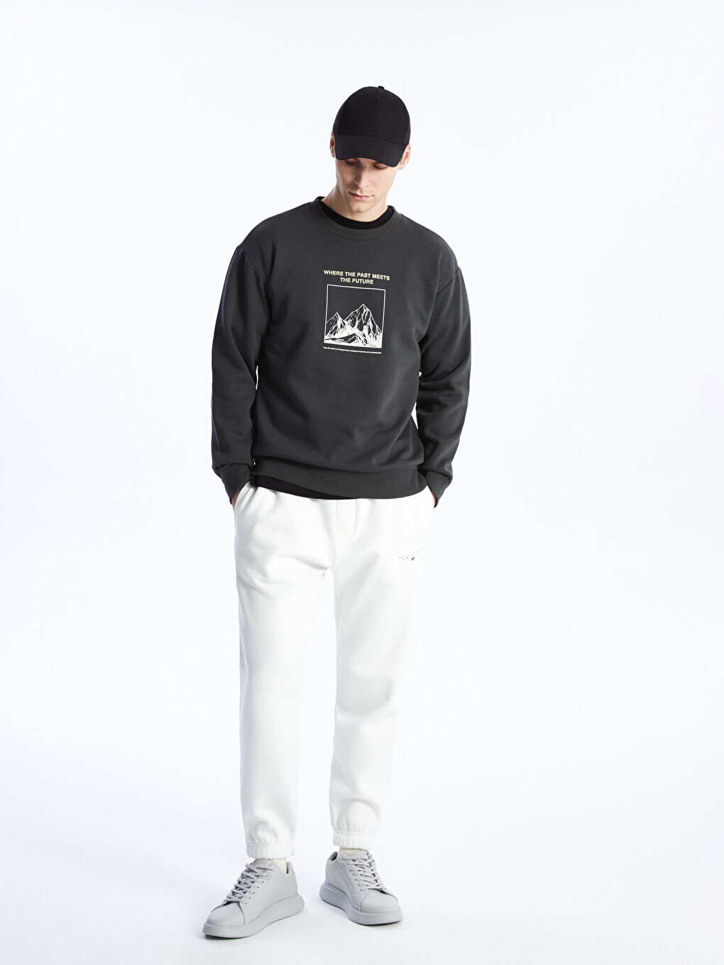 

Мужские спортивные штаны для бега стандартного кроя LCW Casual, экрю