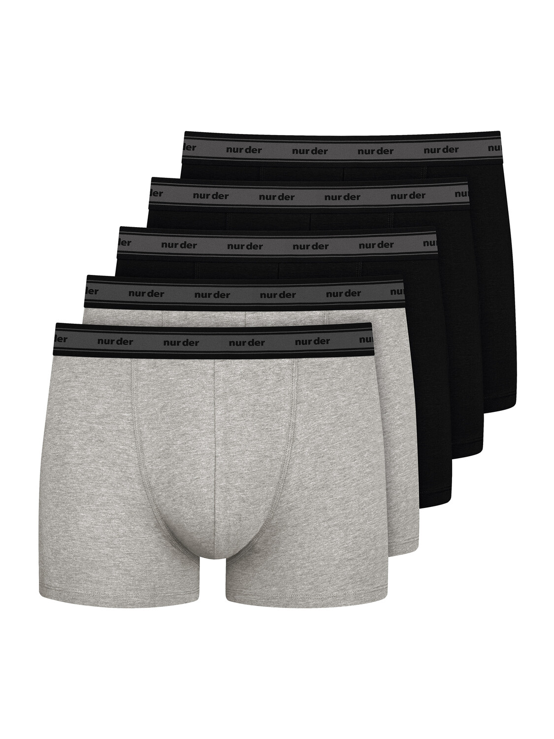 

Боксеры NUR DER Boxer Organic Cotton, цвет schwarz/graumelange