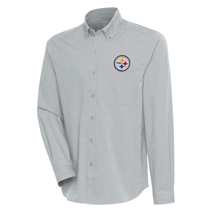 

Рубашка Antigua Pittsburgh Steelers, серый