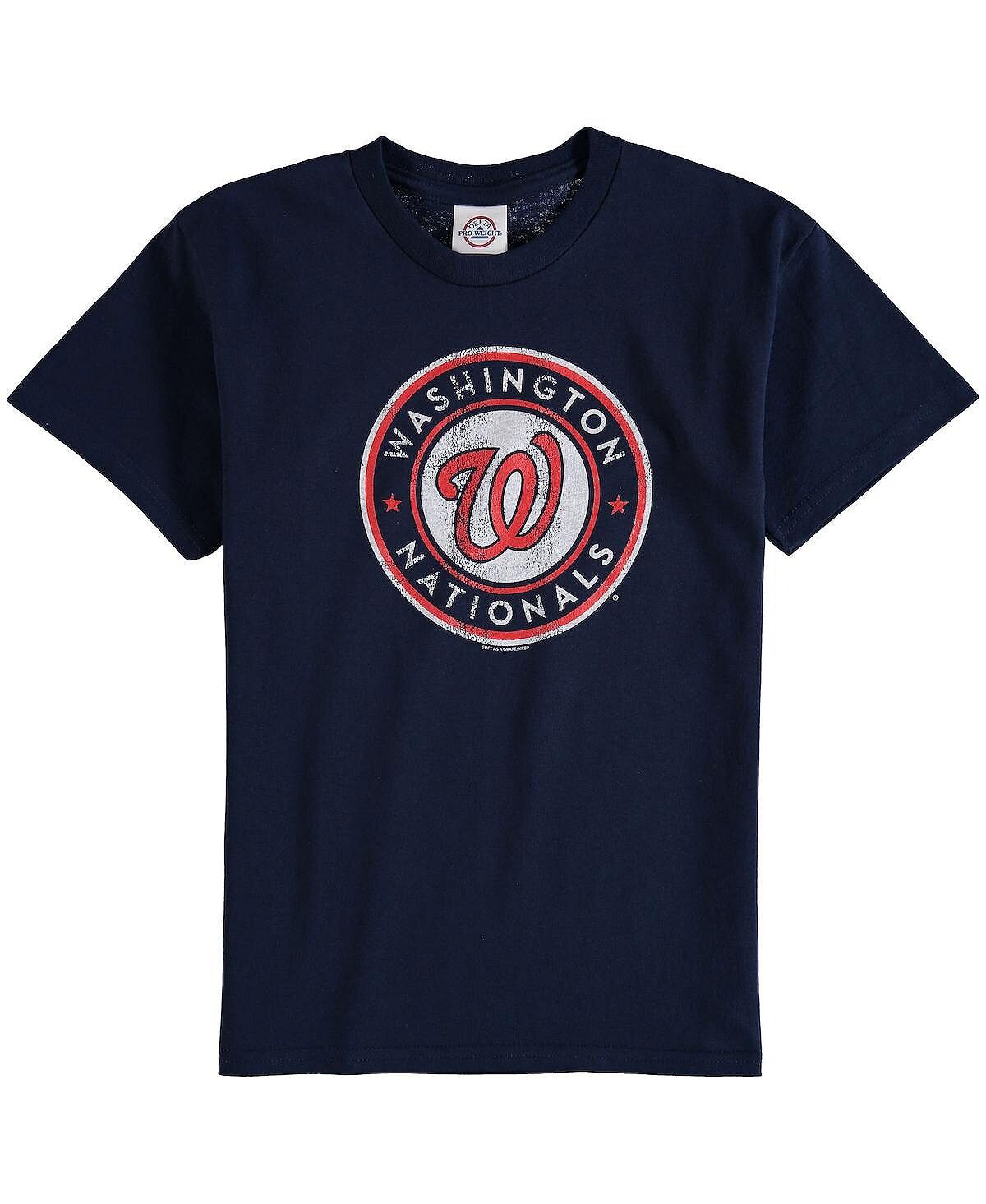 

Футболка с логотипом Big Boys Washington Nationals - Темно-синий Soft As A Grape