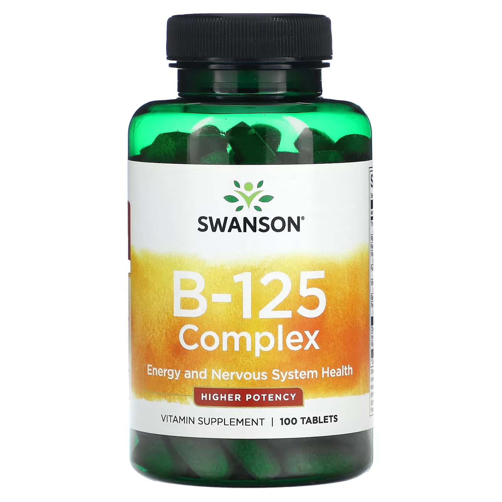 Биологически активная добавка Swanson высокой эффективности, комплекс B-125, 100 таблеток