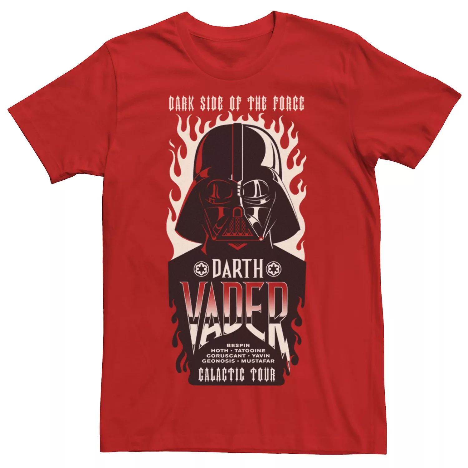 Мужская футболка «Звездные войны Вейдер: Галактический тур», Красная Star Wars, красный