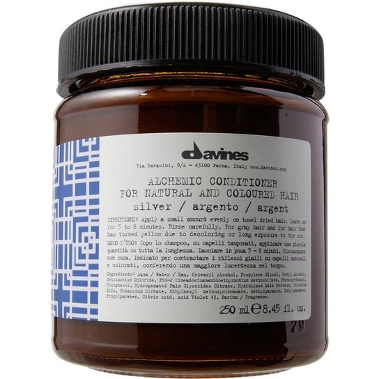 

Окрашивающий кондиционер для светлых и седых волос 250мл Davines Alchemic Silver