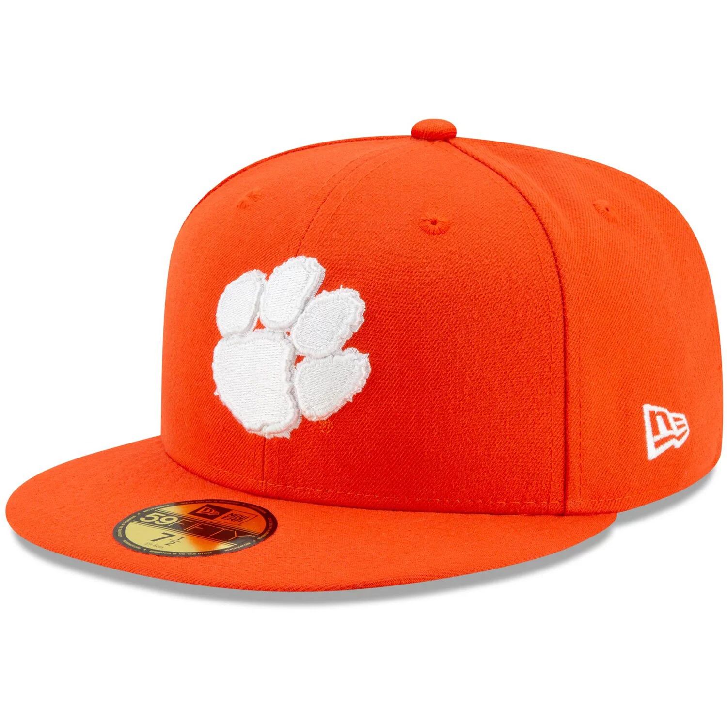 Мужская базовая шляпа с логотипом New Era Orange Clemson Tigers Primary Team 59FIFTY
