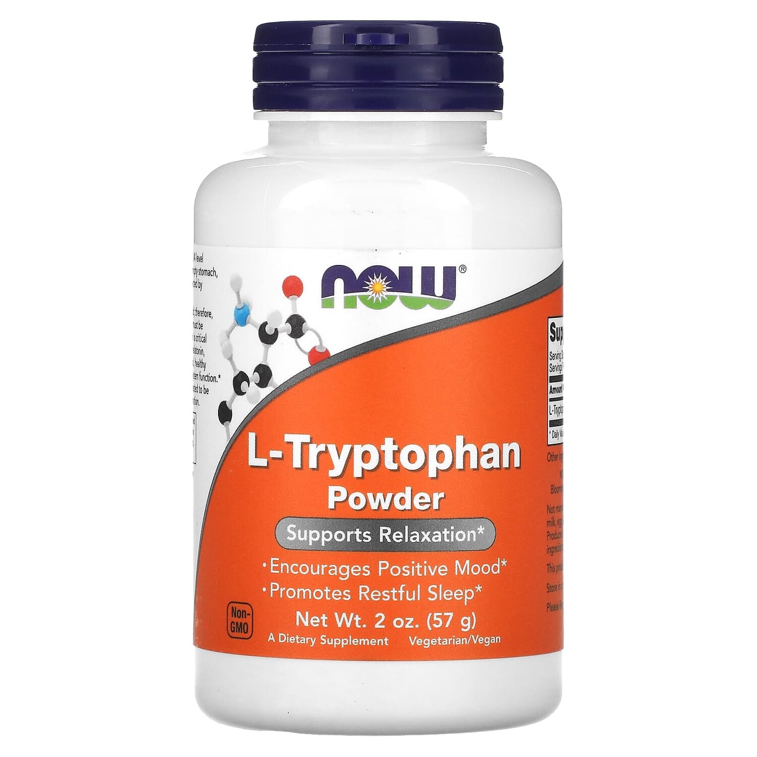 

L-триптофан в порошке, 2 унции (57 г), NOW Foods