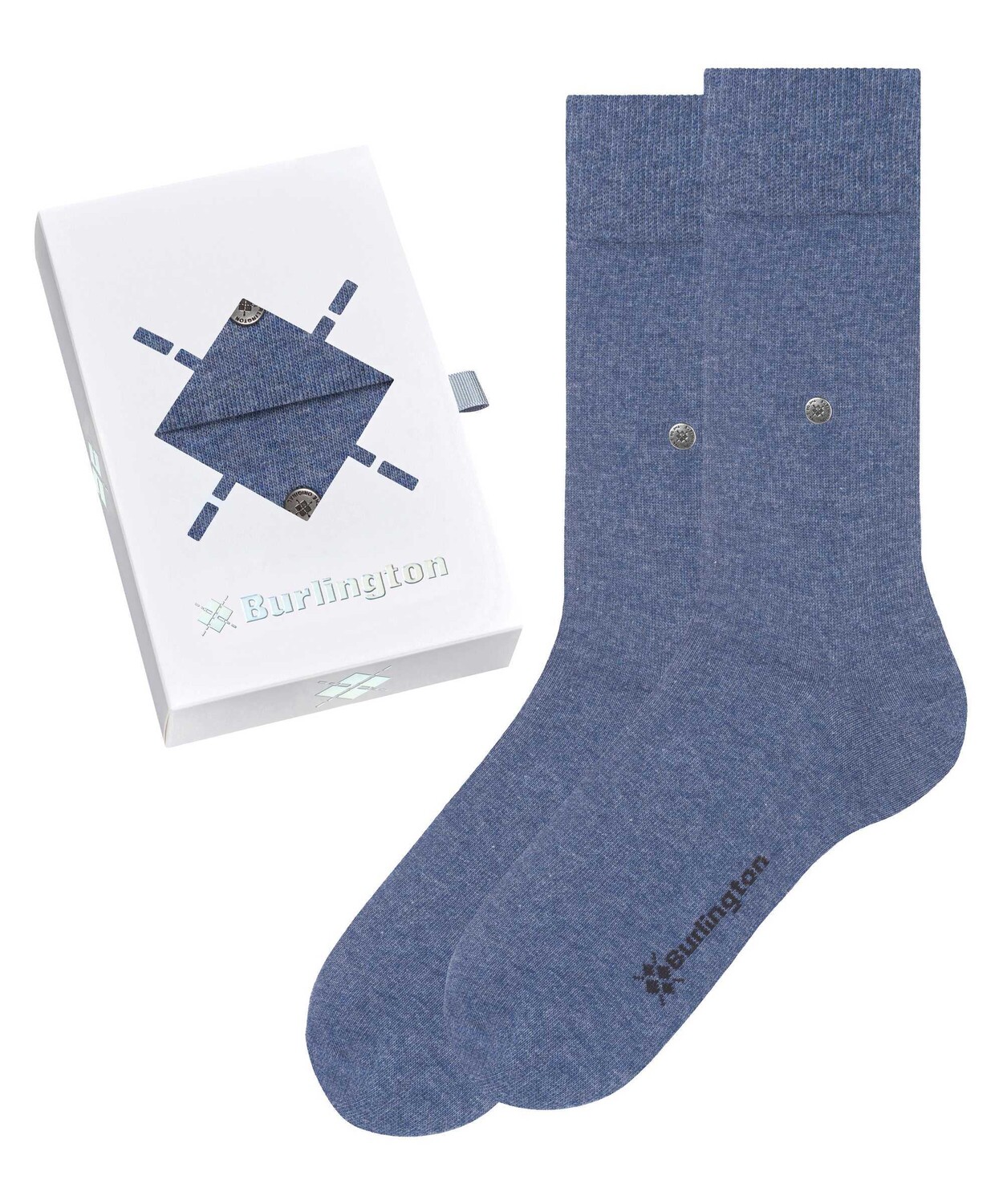 

Носки Burlington 2 шт, серо синий