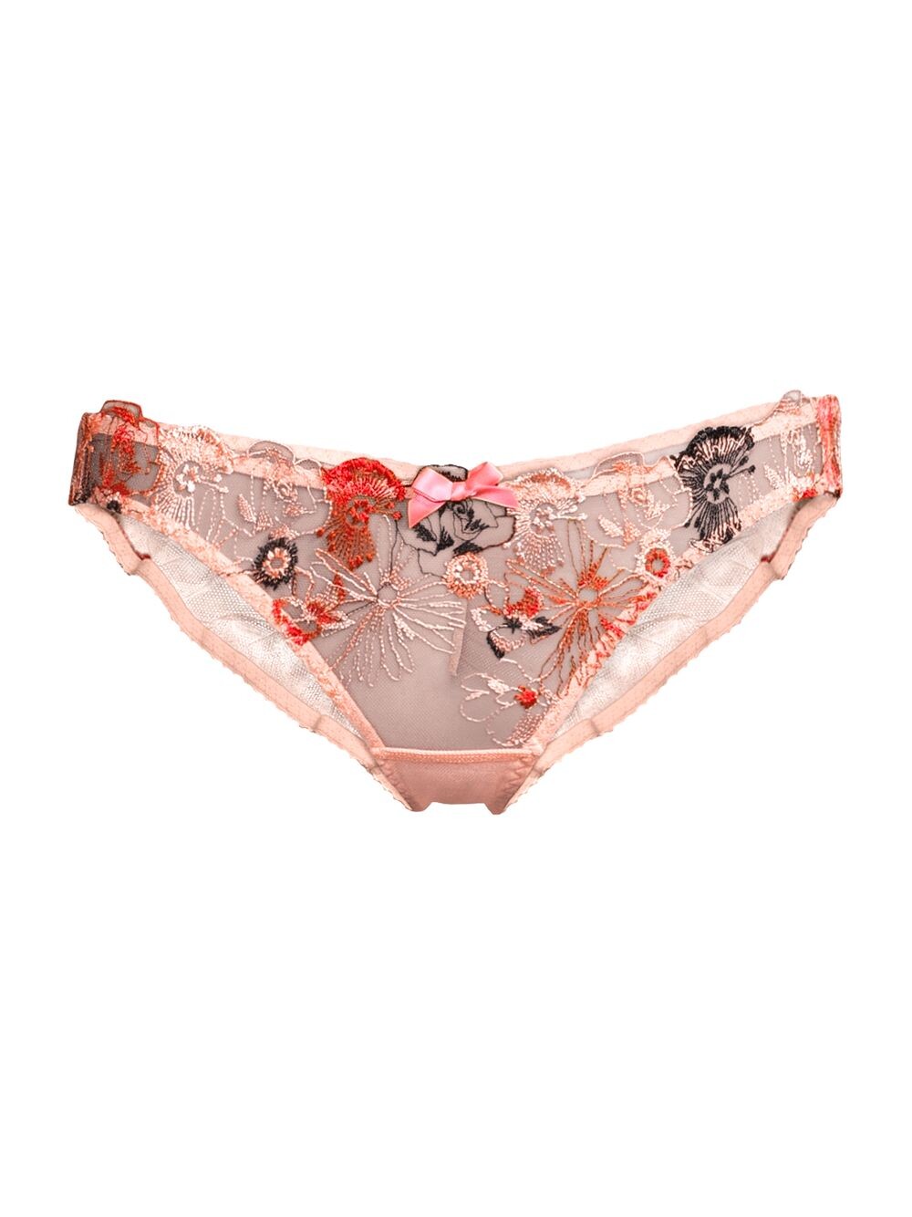

Трусики из тюля с вышивкой Zuri Agent Provocateur, розовый