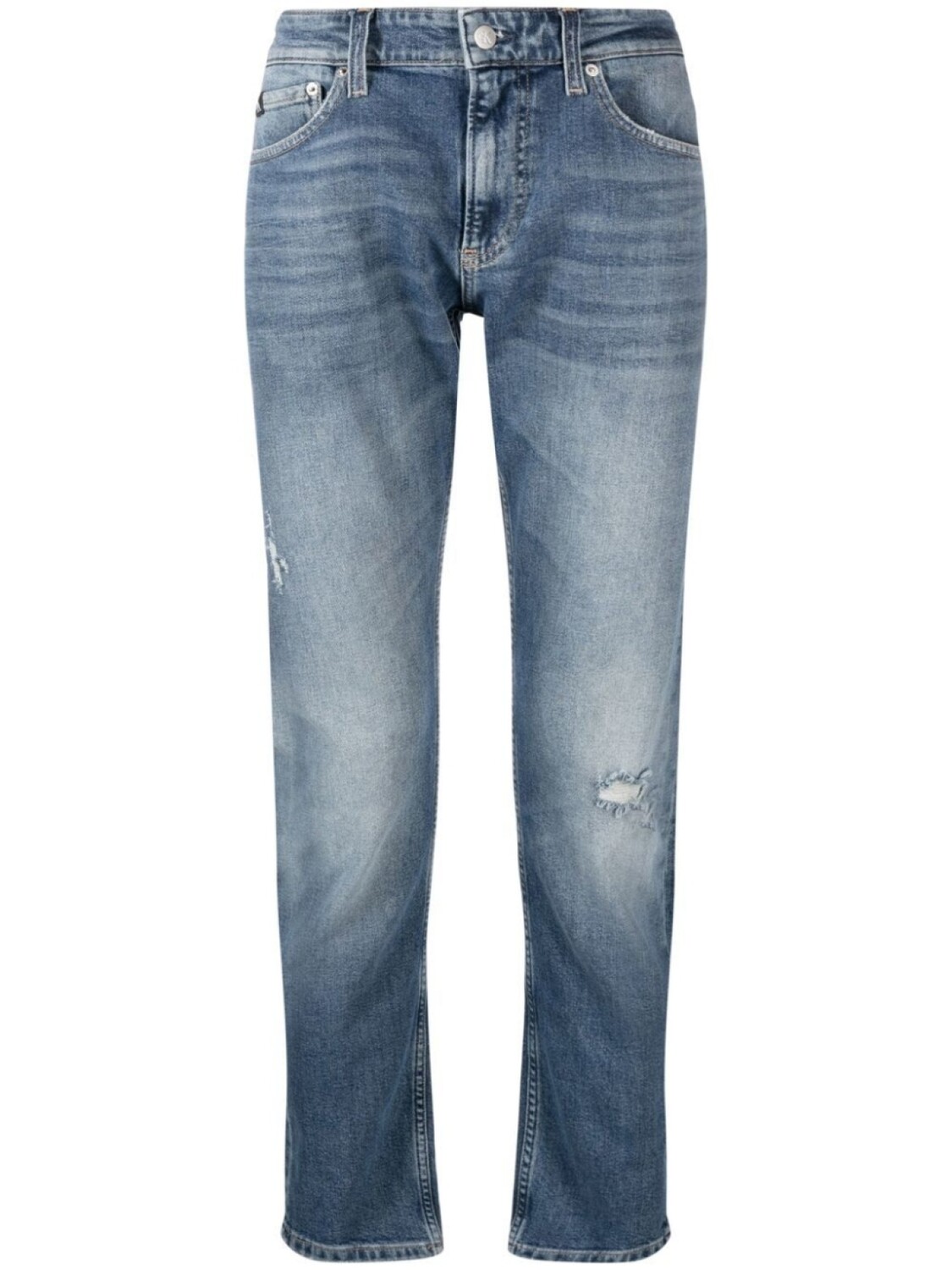 

Calvin Klein Jeans узкие джинсы средней посадки, синий