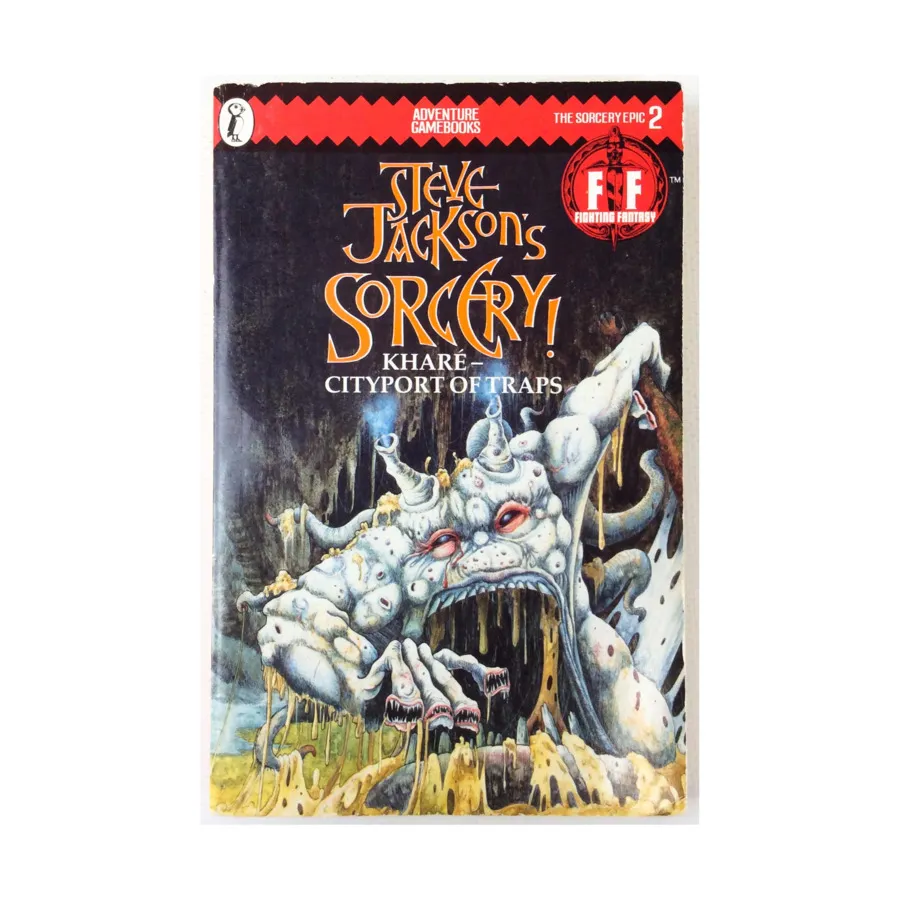 

Роман в мягкой обложке Khare - Cityport of Traps (3rd Printing), Steve Jackson's Sorcery!