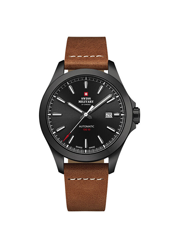 

Sma34077.11 кожаные мужские наручные часы Swiss Military By Chrono, черный