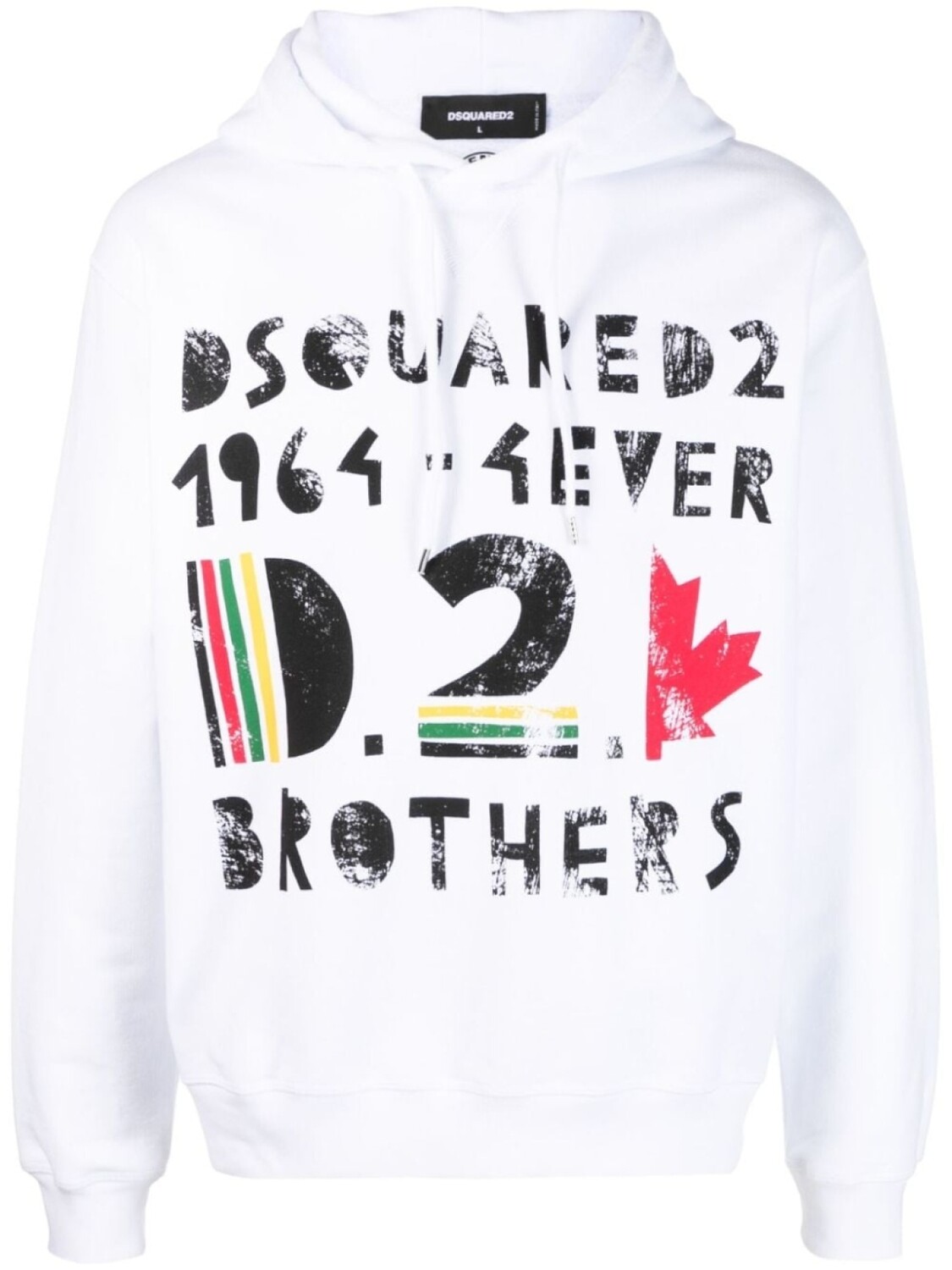 

Худи с логотипом Dsquared2, белый