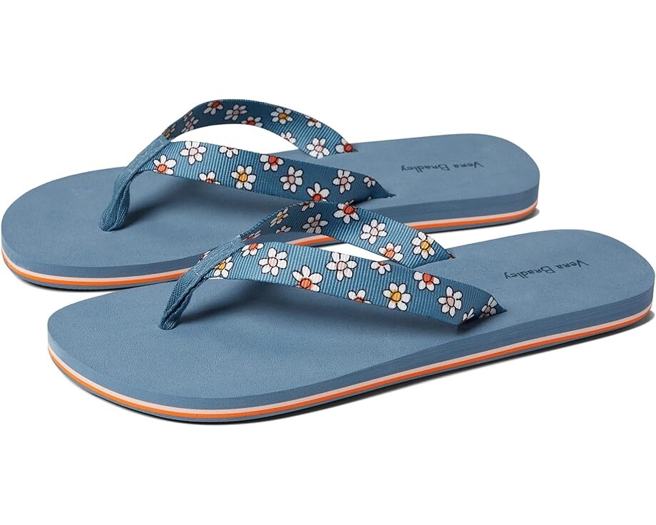 

Сандалии Vera Bradley Webbing Strap Flip Flops, цвет Prairie Paisley Daisy