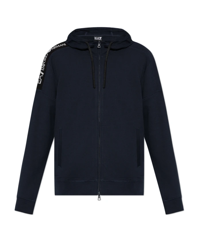 

Толстовка с капюшоном Emporio Armani Ea7, синий