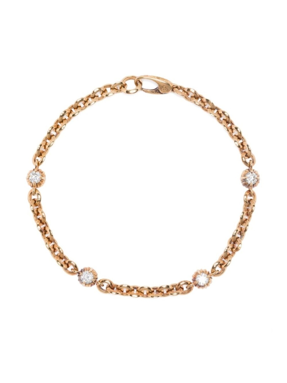 

Браслет из желтого золота с бриллиантами Lizzie Mandler Fine Jewelry, золотой